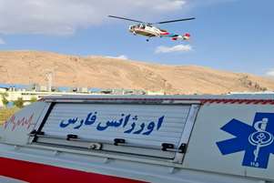 مأموریت اورژانس هوایی شیراز برای انتقال بیمار ترومایی به مرکز درمانی تخصصی